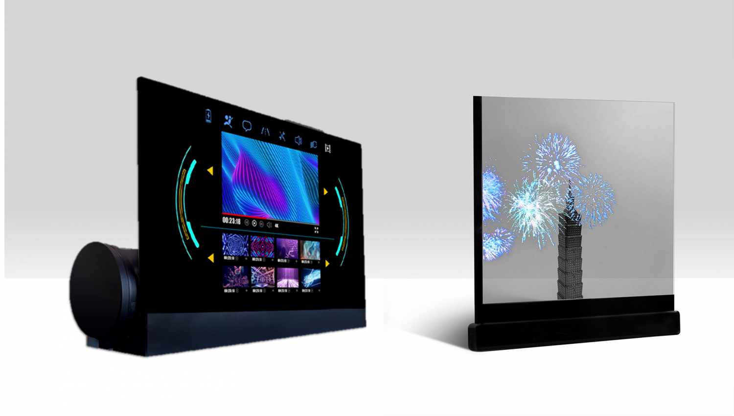 可卷式、折迭性、高透明